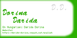 dorina darida business card